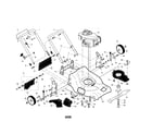 Craftsman 917376692 engine/housing/handle diagram