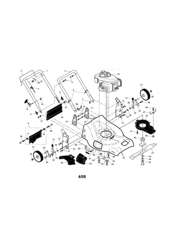Engine/housing/handle