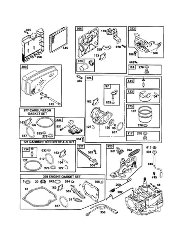 Carburetor/short block