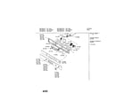 Bosch HBL432AUC fascia panel diagram
