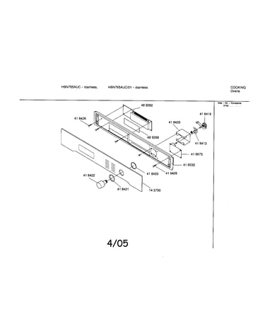 Fascia panel