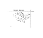 Bosch HBN755AUC fascia panel diagram