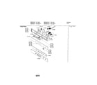 Bosch HBN445AUC fascia panel diagram