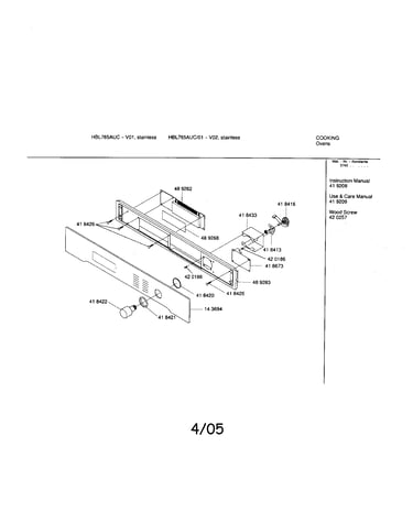Fascia panel