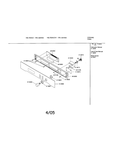 Fascia panel