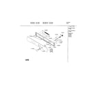Bosch HBL752AUC/00 fascia panel diagram