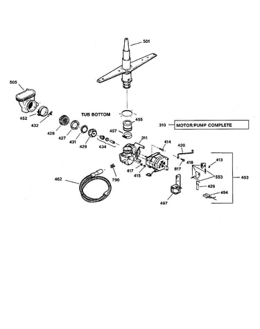 Motor-pump mechanism