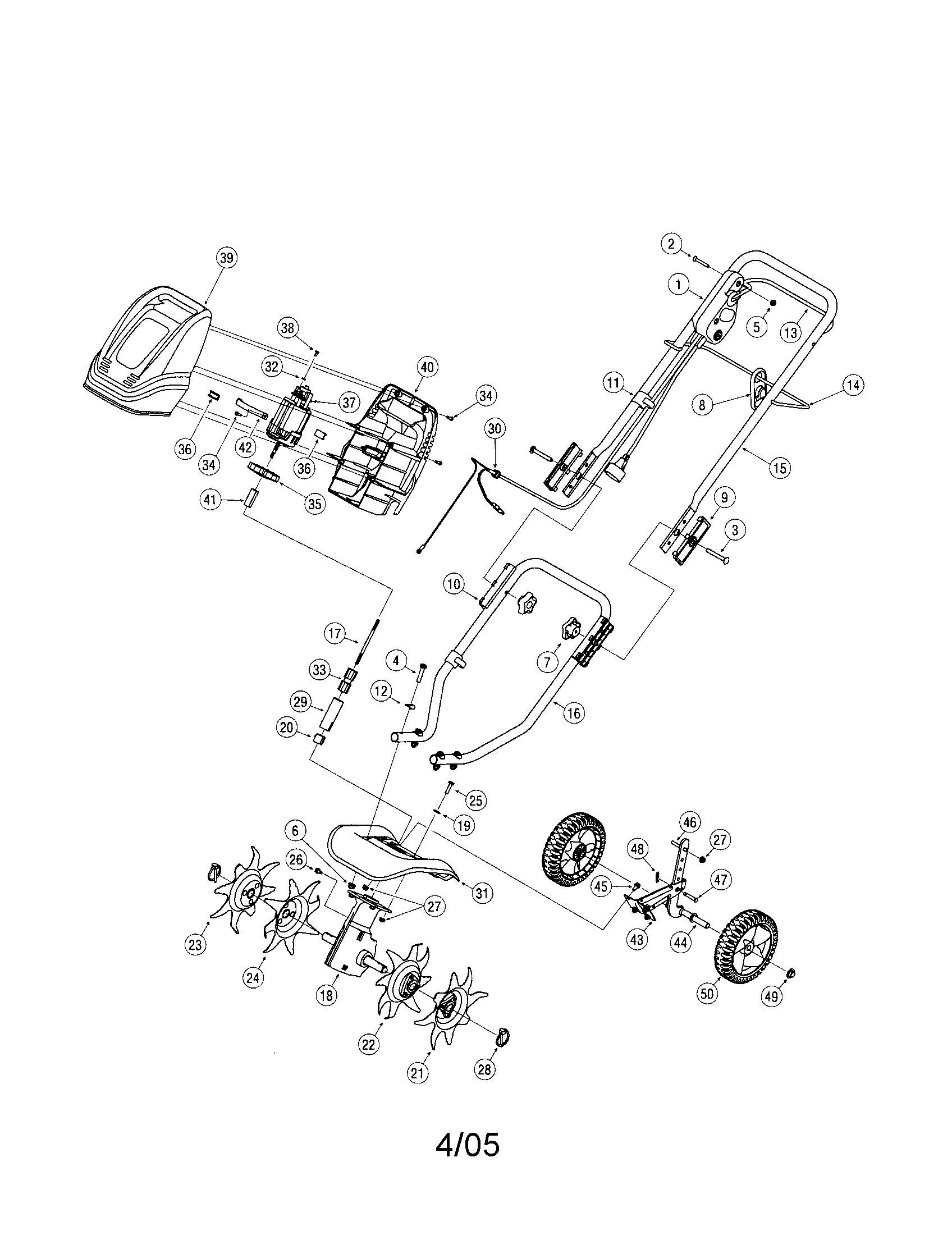 CULTIVATOR ASSEMBLY