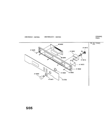 Fascia panel