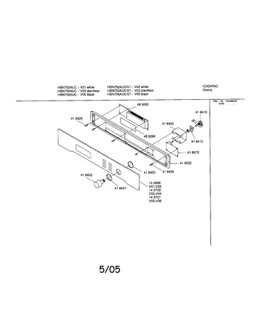 Fascia panel
