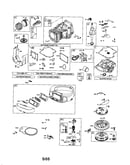 Cylinder/crankshaft/housing-blower