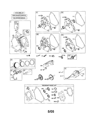 Cylinder/crankshaft