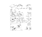 Craftsman 247776350 motor-starter/fuel tank diagram