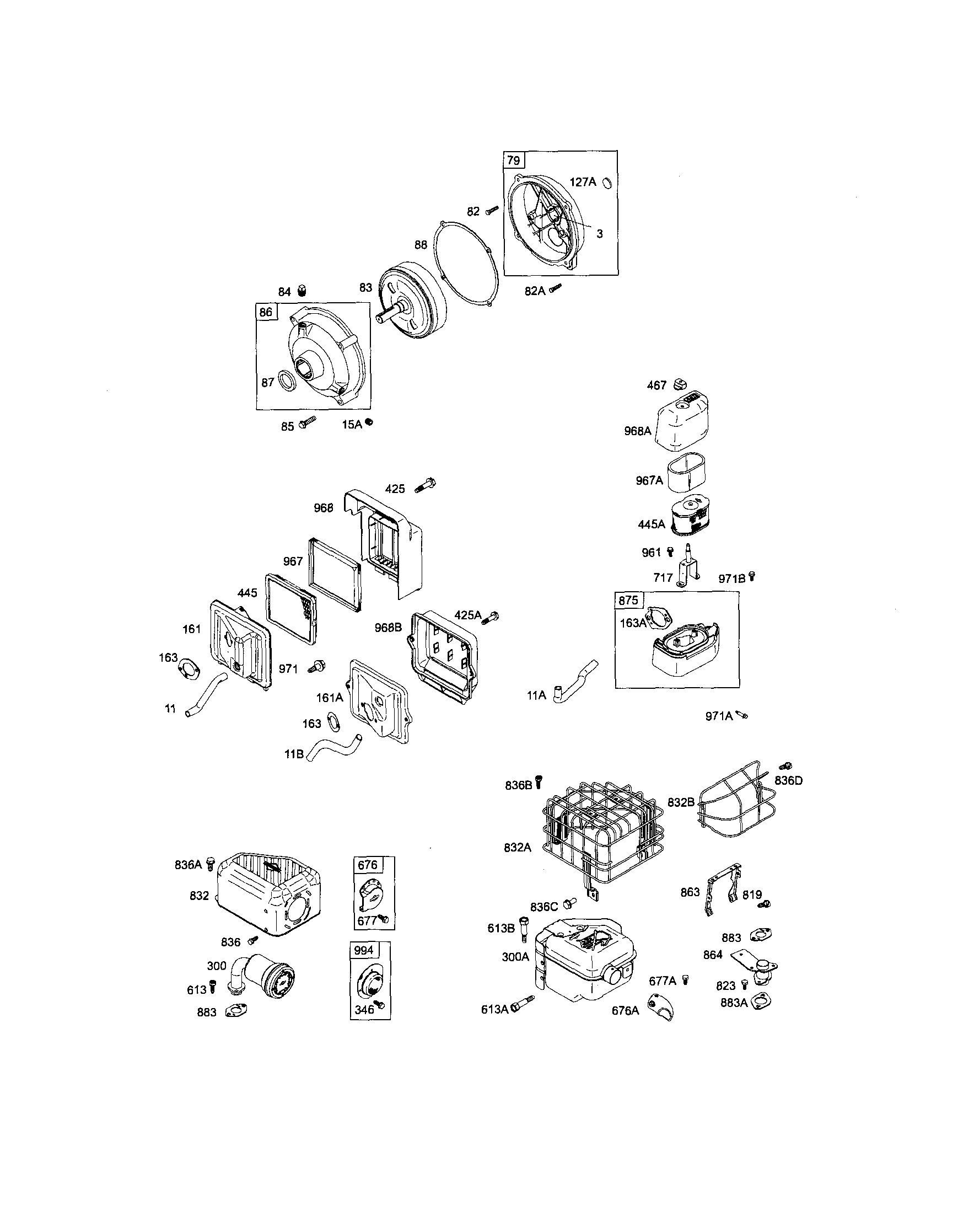 MUFFLER/CASE-GEAR REDUCTION