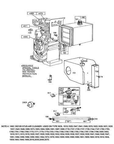 Snow hood/exhaust valve/note 4
