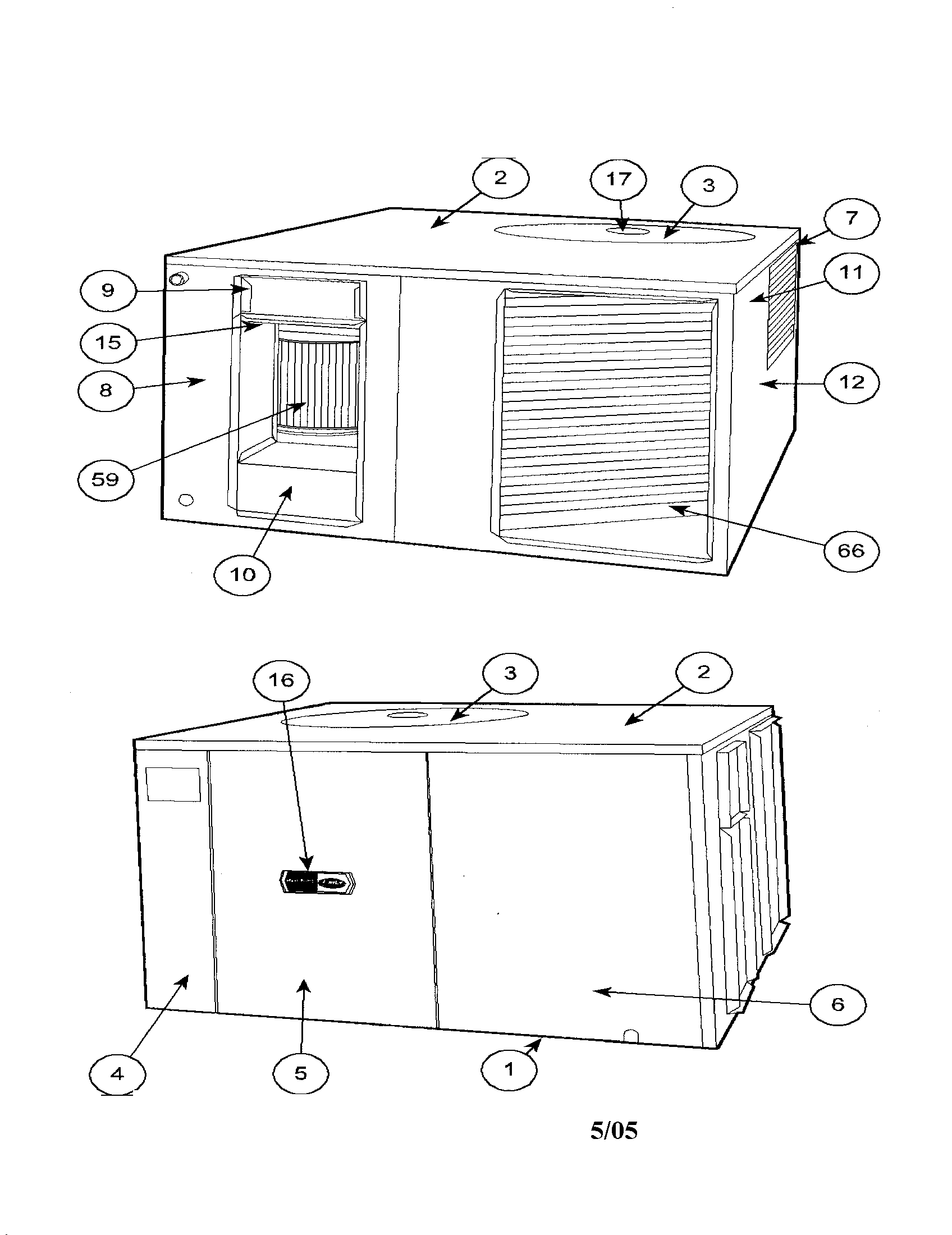 Cover, top/grille, side/panels