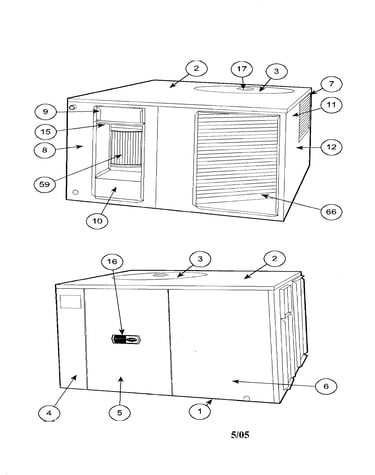 Cover, top/grille, side/panels
