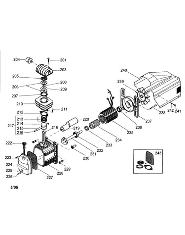 Housing/end cover/casing