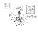 Engine housing/fuel tank/oil tank