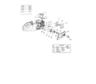 Homelite UT10857 clutch/hand guard/drive case cover diagram