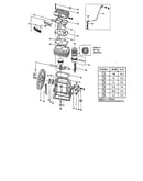 Flywheel/crankcase/crankshaft