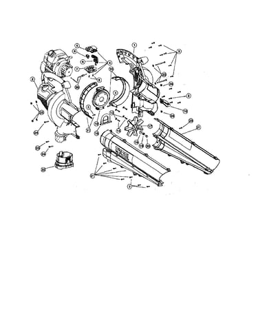 Blower/vac tube assembly