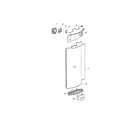 Fisher & Paykel E522 electronic module and duct covers diagram