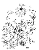 Cylinder/flywheel/rewind starter