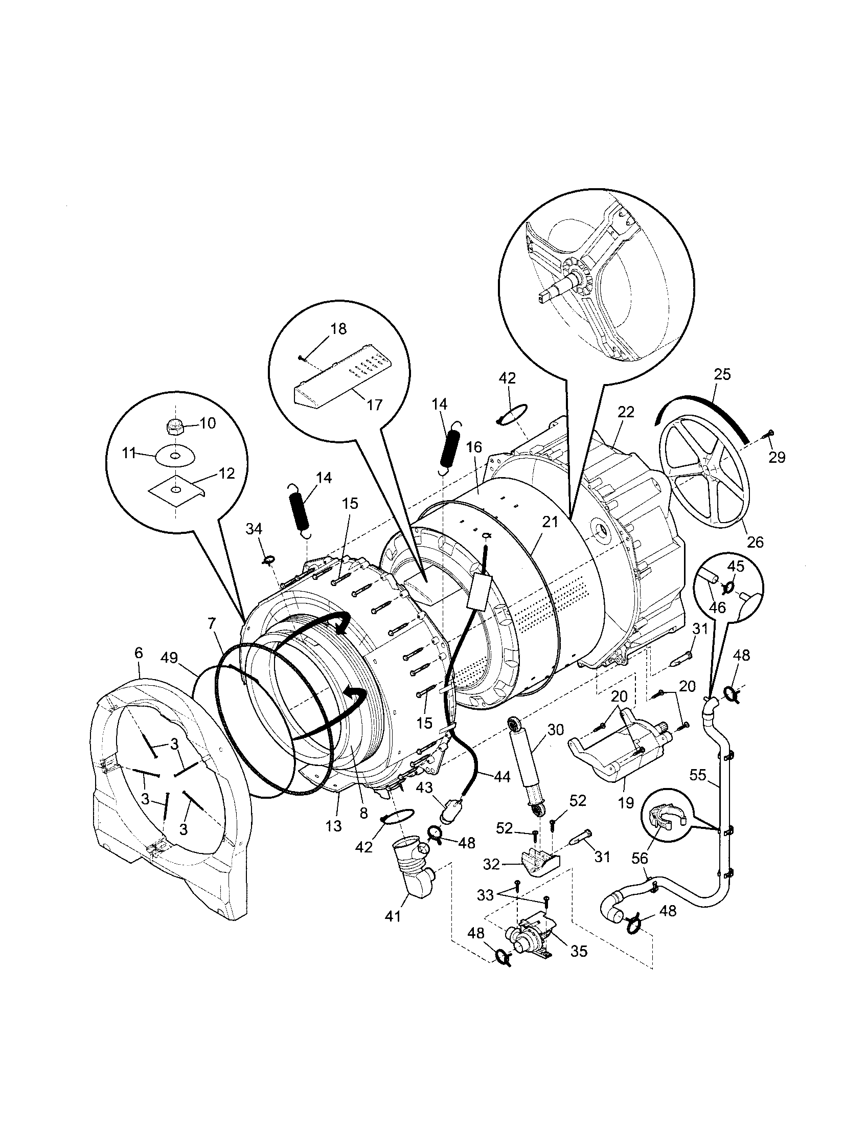 Motor/tub