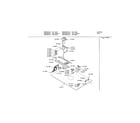 Bosch HBN452AUC/01 lower internal panel diagram