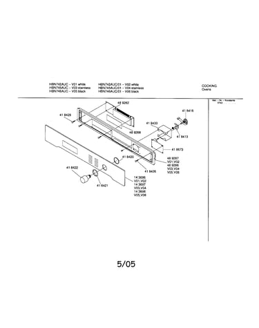 Fascia panel