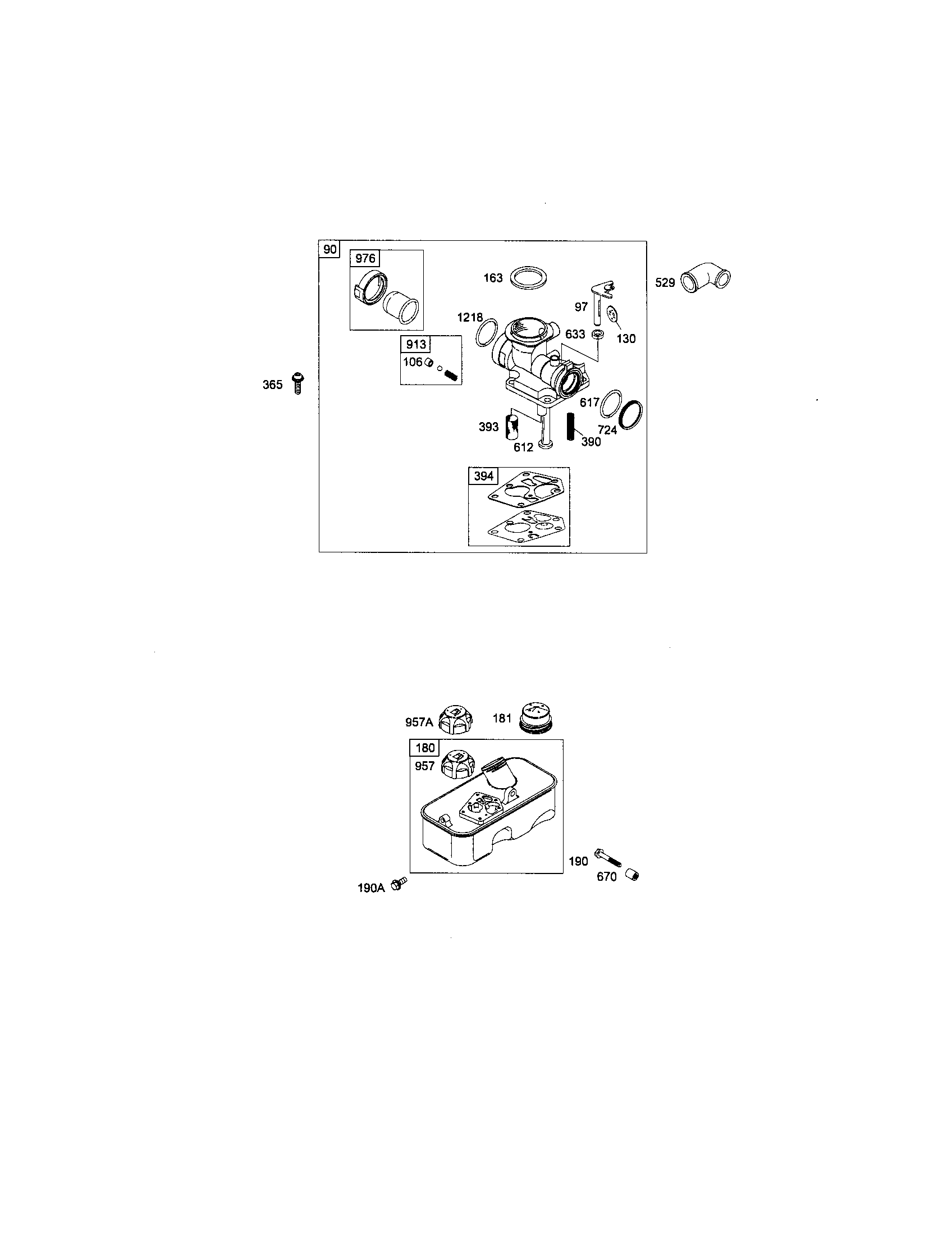 Carburetor/fuel tank