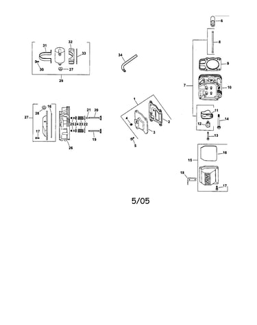 Cylinder head/valve/breather