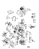 Cylinder/flywheel/rewind starter