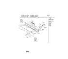 Bosch HBL742AUC/01 fascia panel diagram