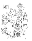 Cylinder/flywheel/rewind starter