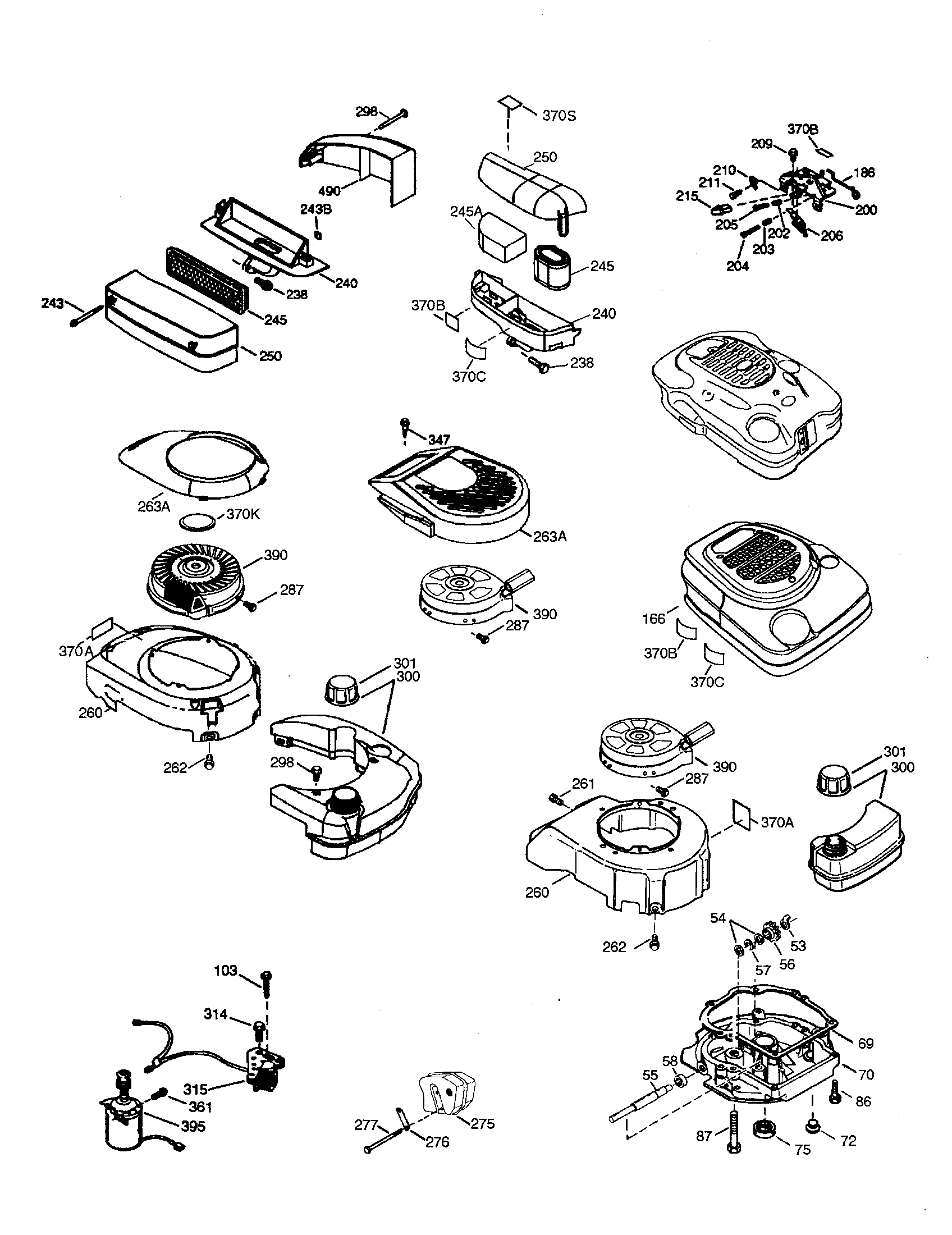 BLOWER HOUSING/OIL PUMP