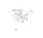 Bosch HBN742AUC/01 fascia panel diagram