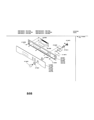 Fascia panel