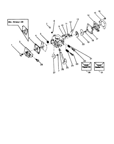 Carburetor wa-149, wa-79