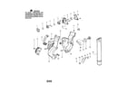 Poulan PBV200 TYPE 5 handle/shroud/blower assembly diagram