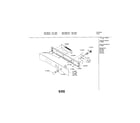Bosch HBL752AUC/01 fascia panel diagram