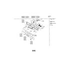 Bosch HBL436AUC/01 fascia panel diagram