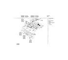 Bosch HBL432AUC/01 fascia panel diagram
