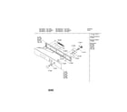 Bosch HBL745AUC/01 fascia panel diagram