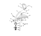 Homelite UT-20691-R shaft/spool/string/grease deflectro diagram