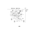 Bosch HBL446AUC/01 fascia panel diagram