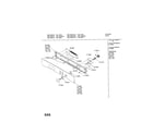 Bosch HBL746AUC/01 fascia panel diagram