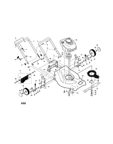 Engine/housing/handle