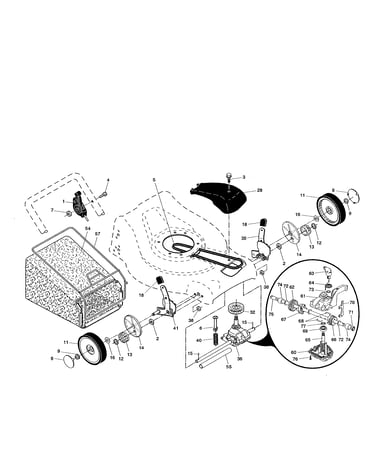 Wheels/tires/bag/gear case